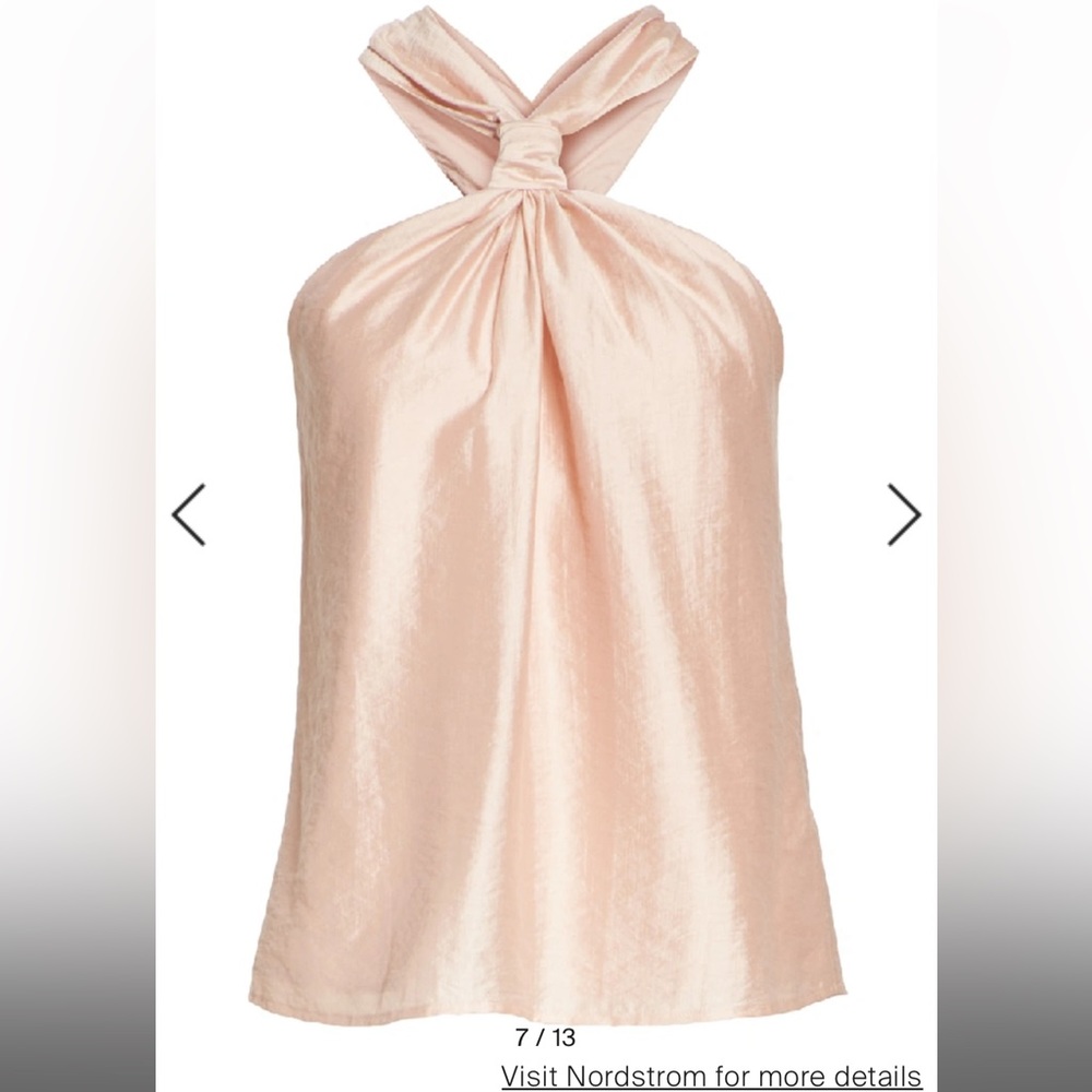 Halterneck Top in Blush Sand